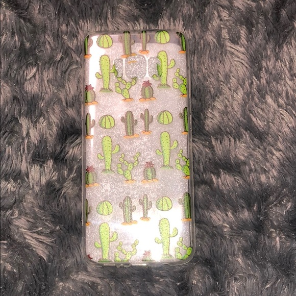 Samsung Galaxy S8 Cactus Clear Silicone Case - Picture 3 of 4